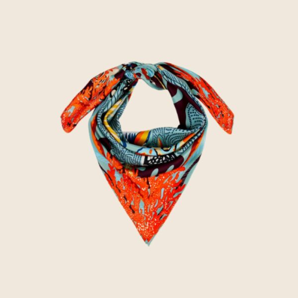 WILD E26 Foulard Coral Mini Bleu