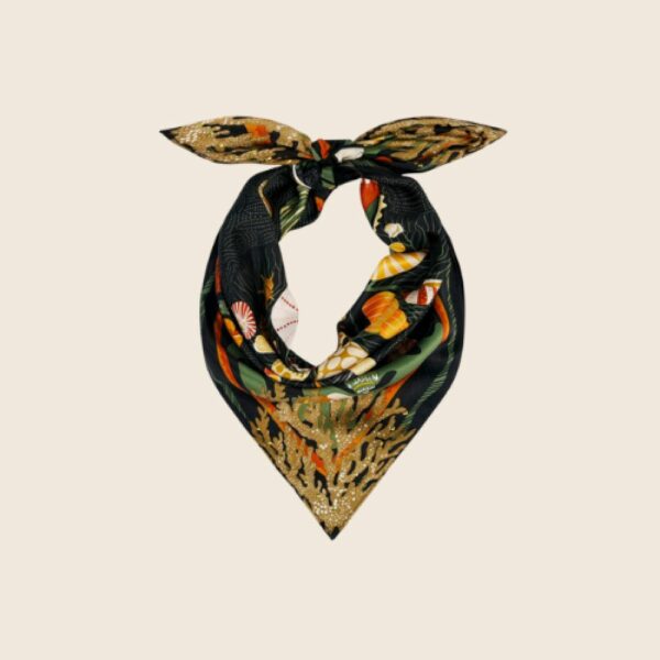 WILD E26 Foulard Coral Mini Noir