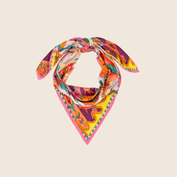 WILD E26 Foulard Enchantered Med Rose