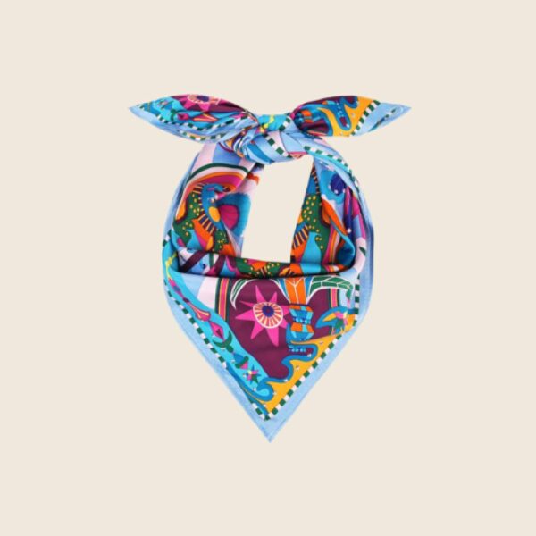 WILD E26 Foulard Enchantered Mini Bleu