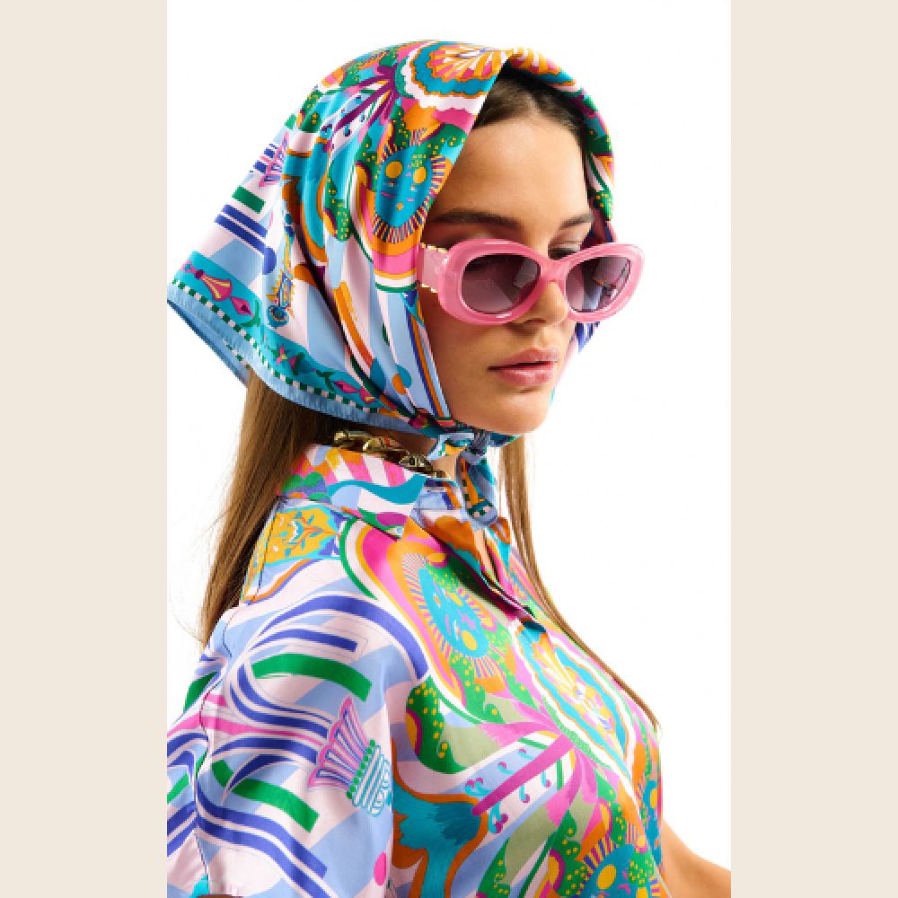 WILD E26 Foulard Enchantered Mini Bleu – Image 2