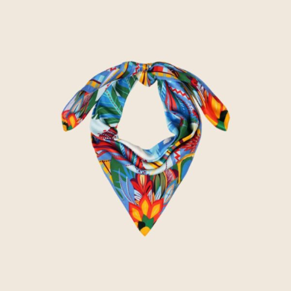 WILD E26 Foulard Hawai Med Bleu