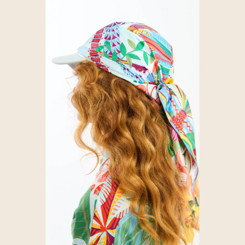 WILD E26 Foulard Hawai Med Bleu – Image 2