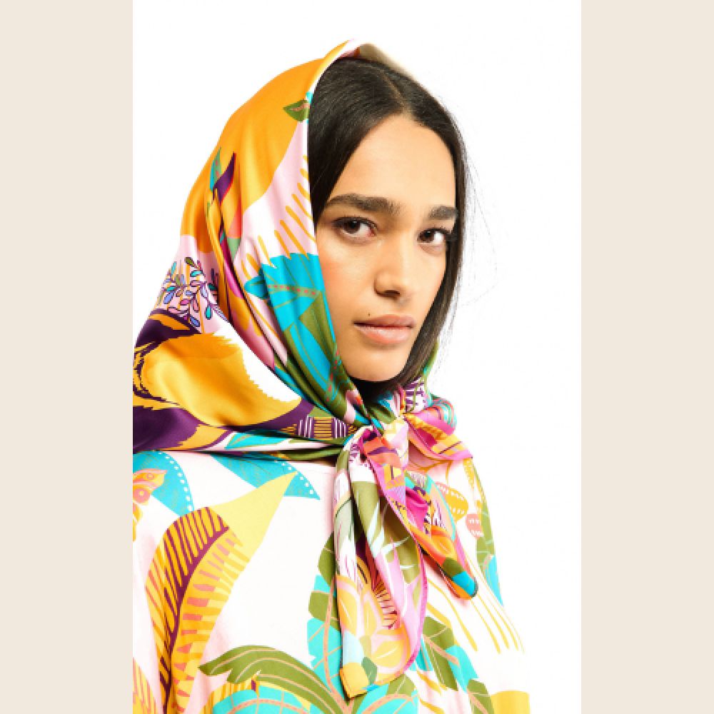 WILD E26 Foulard Hawai Med Rose – Image 2