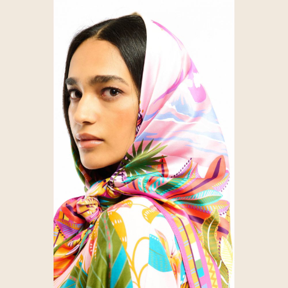 WILD E26 Foulard Hawai Med Rose – Image 3
