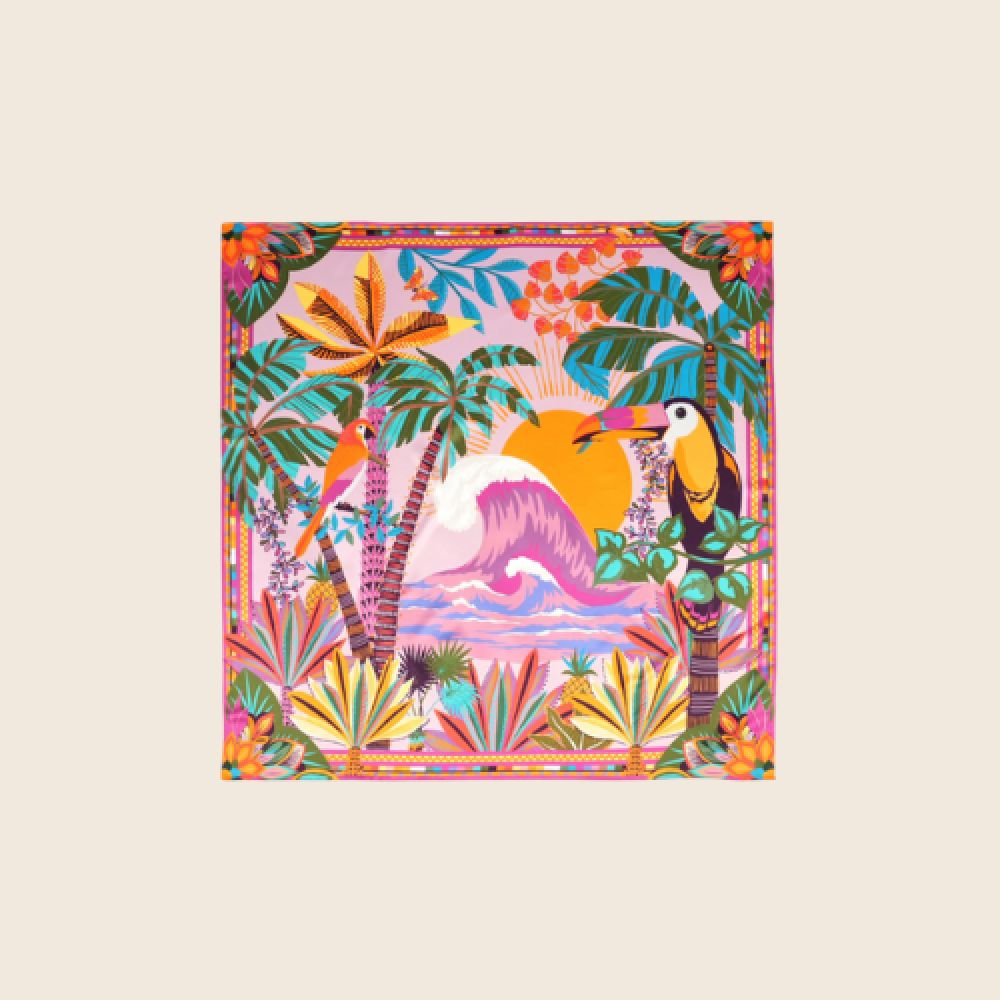WILD E26 Foulard Hawai Med Rose – Image 4