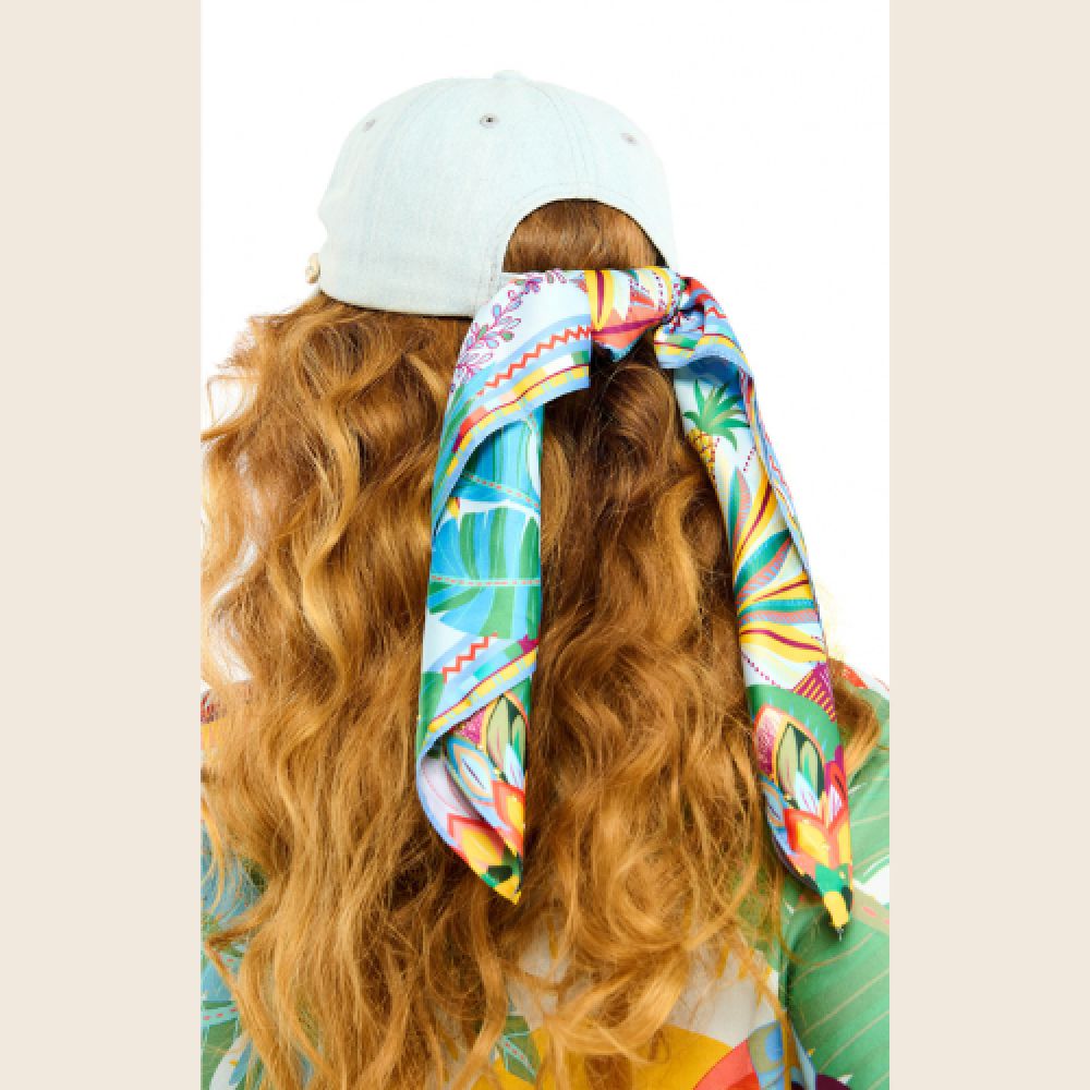 WILD E26 Foulard Hawai Mini Bleu – Image 2