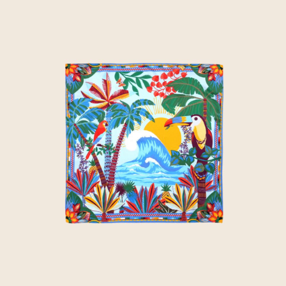 WILD E26 Foulard Hawai Mini Bleu – Image 3