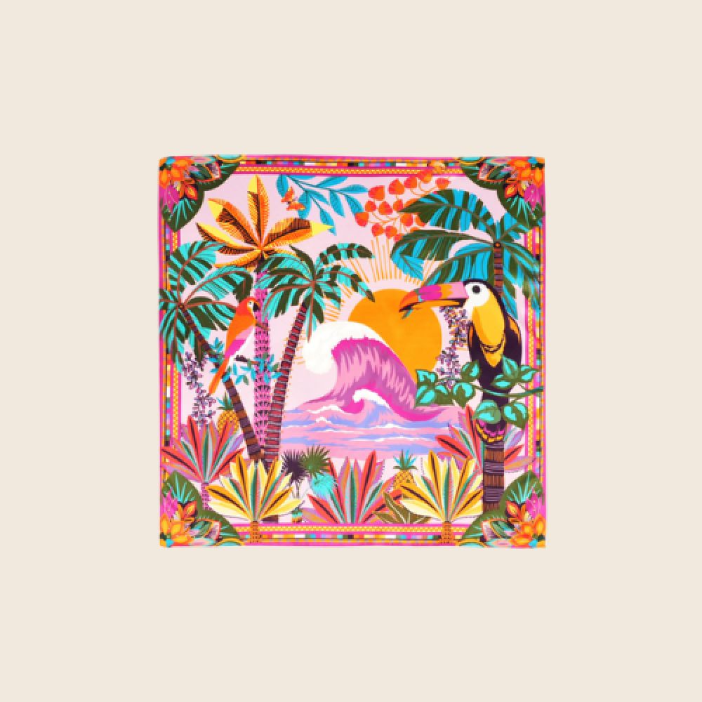 WILD E26 Foulard Hawai Mini Rose – Image 3