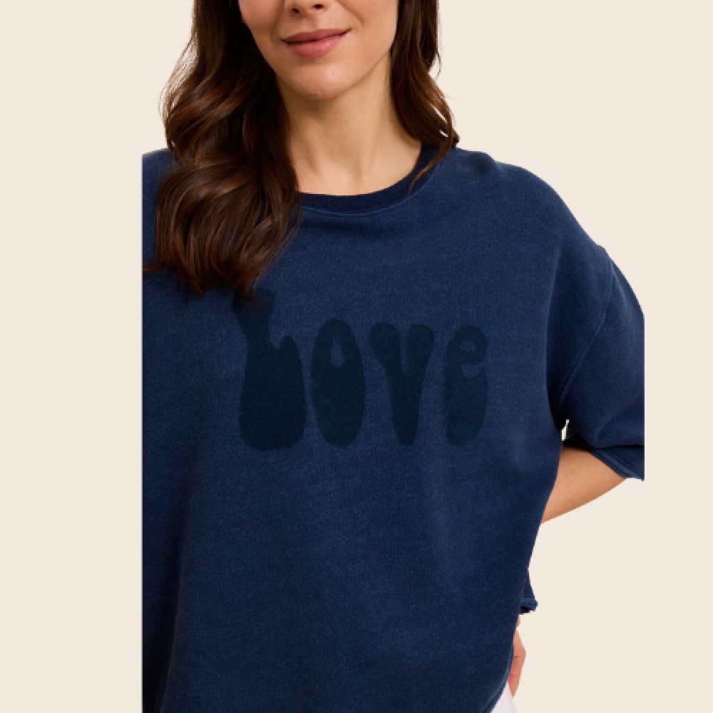 FIVE E26 T-shirt Love Indigo – Image 2