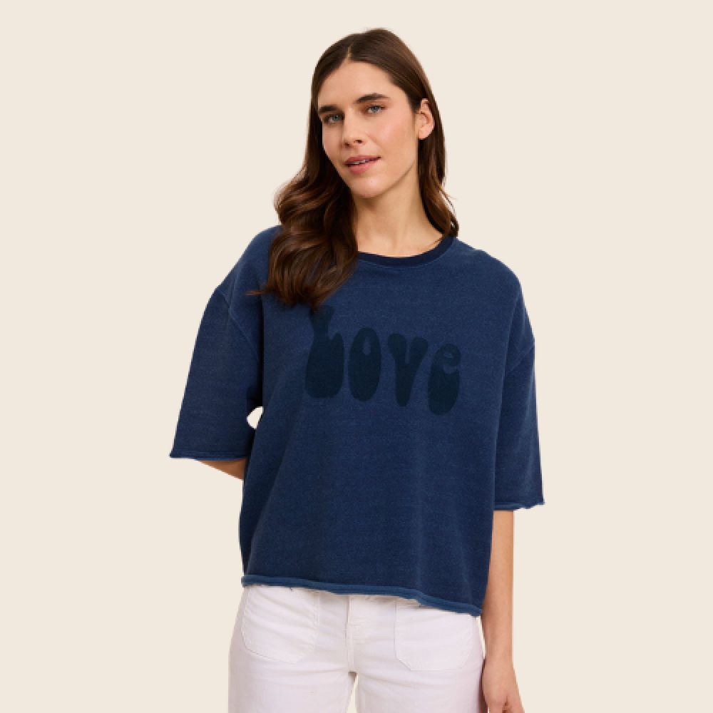 FIVE E26 T-shirt Love Indigo – Image 3