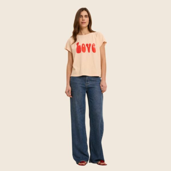 FIVE E26 T-shirt Love Peach