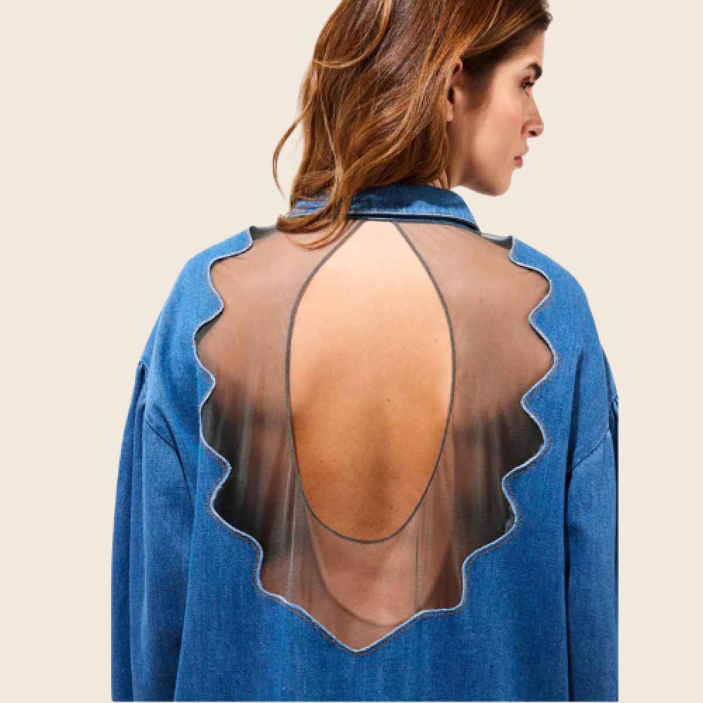 KARMA KOMA E26 Sunday Short Dress Denim – Image 4