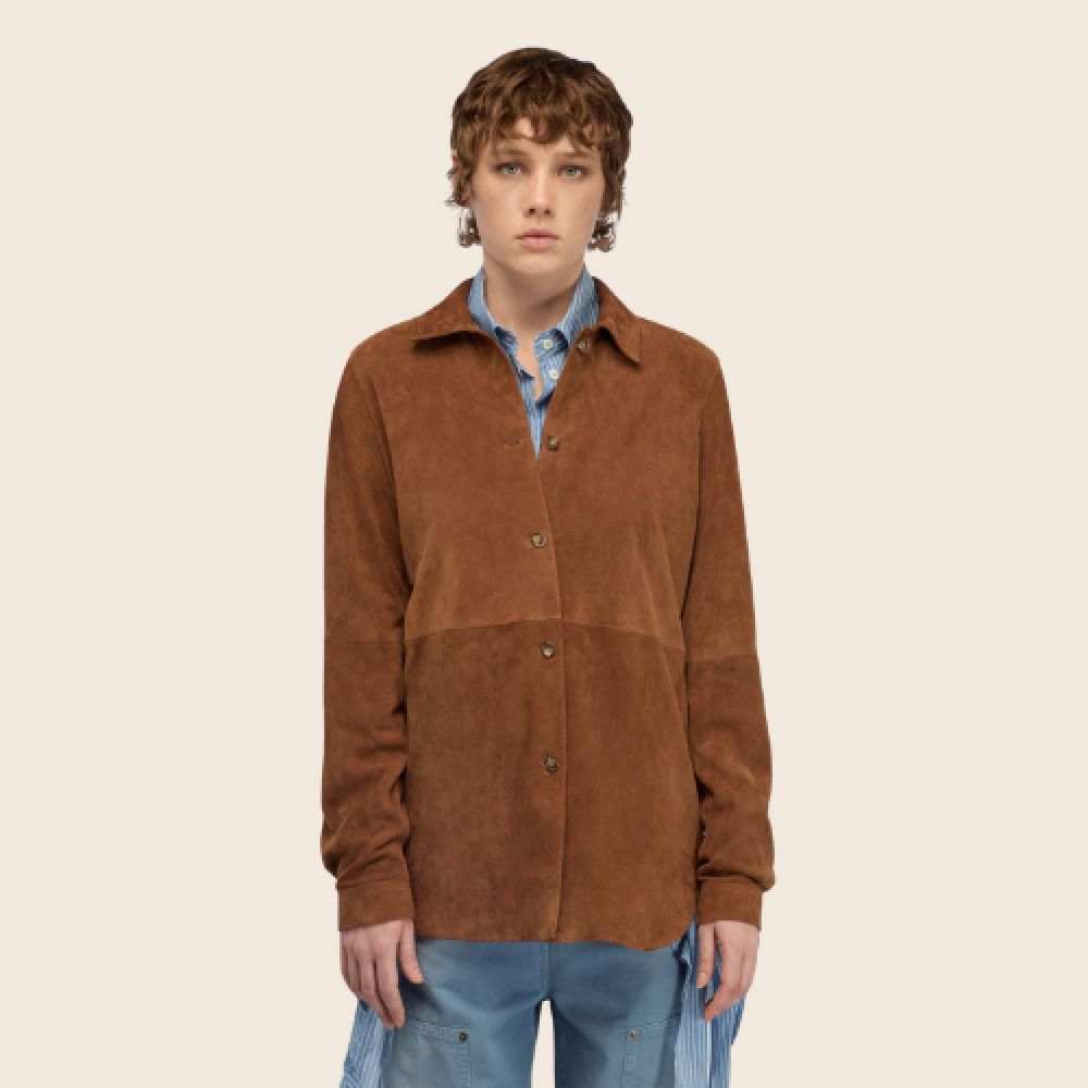 SEMICOUTURE E26 Chemise Nocciola – Image 3