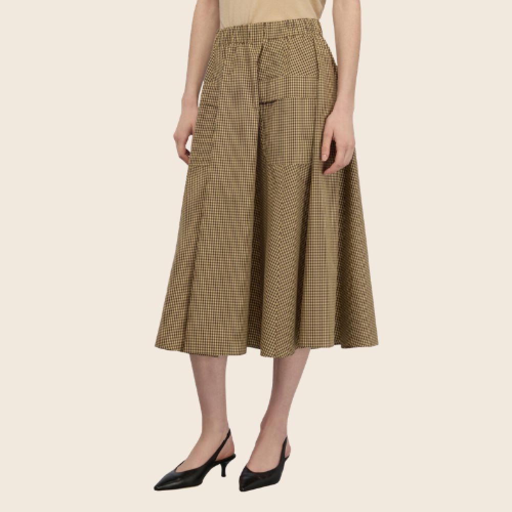 SEMICOUTURE E26 Jupe Micro Quadretto – Image 2